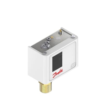 Danfoss KPI35 pressure switch, -0.2 to 8 bar, auto reset, SPDT, G 1/2 in male