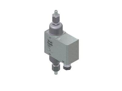 Danfoss MP55A oil differential pressure switch, 0.3 bar–4.5 bar adjustable, automatic reset, G 3/8 in