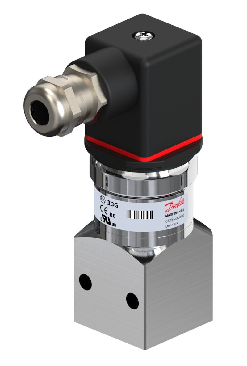 Danfoss MBS 3300 Pressure Transmitter 0-16 bar Flange Angular (060G6271)
