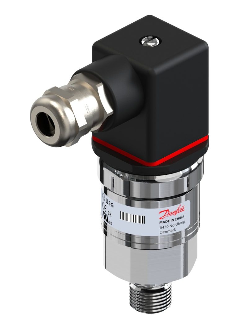 Danfoss MBS 3350 Pressure Transmitter 0-16 bar G1/4 PG9 (060G6481)