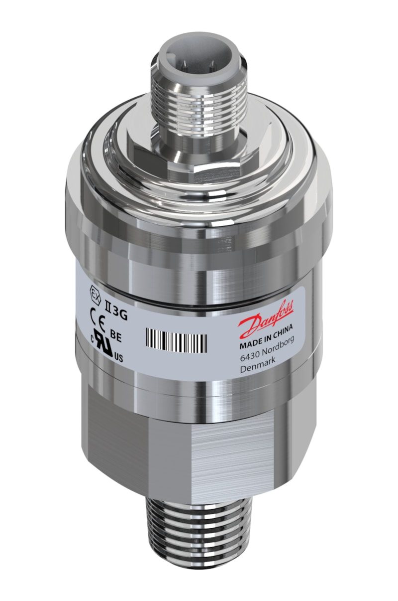 Danfoss MBS 3300 Pressure Transmitter 0 to 10 bar NPT M12 4-20 mA (060G6499)