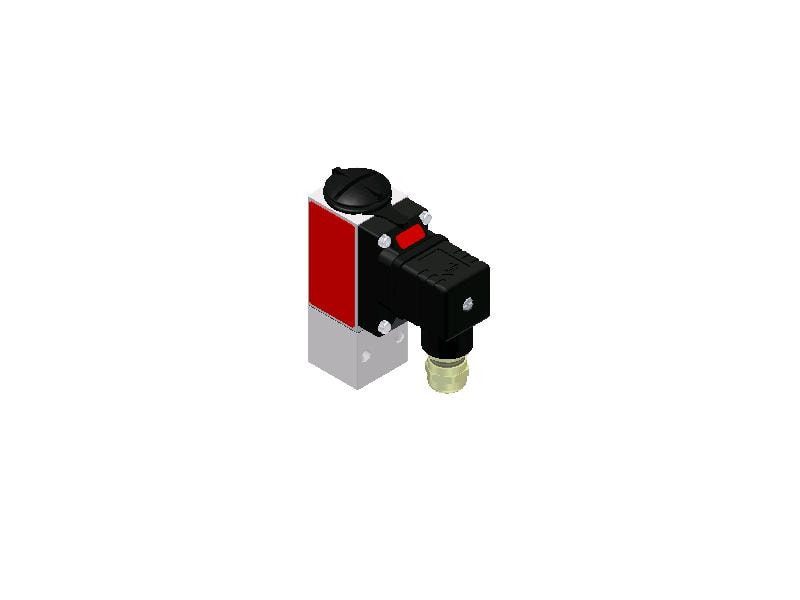 Danfoss MBC 5100-2431-3DB04 heavy-duty block-type pressure switch, 1 bar to 10 bar, SPDT, automatic reset, G1/4, Pg 9 plug