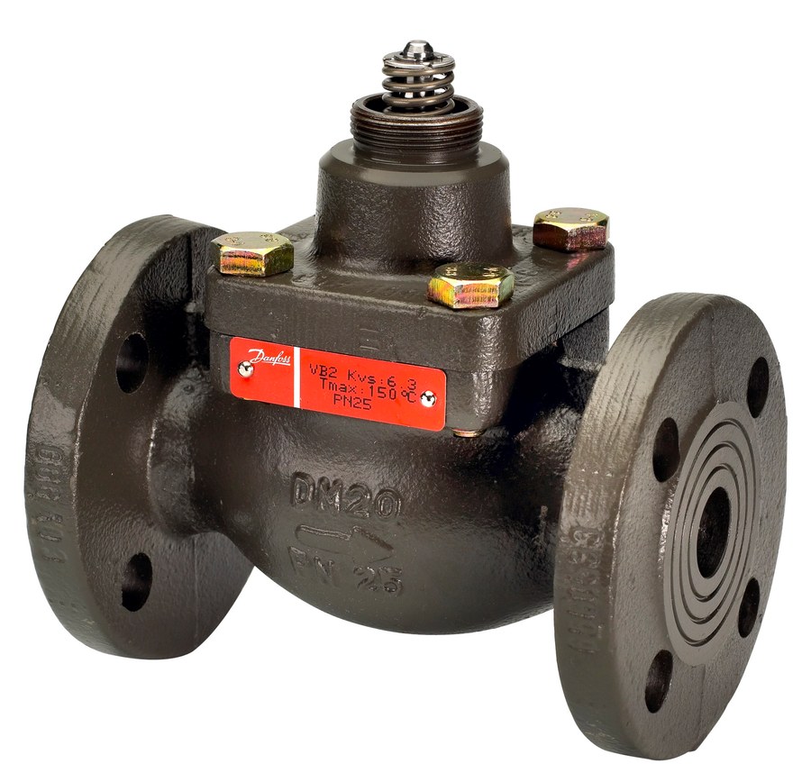 Danfoss VB 2 seated flanged 2-Way control valve body DN 15 PN 25 Kvs 1.6 m³/h (065B2054)