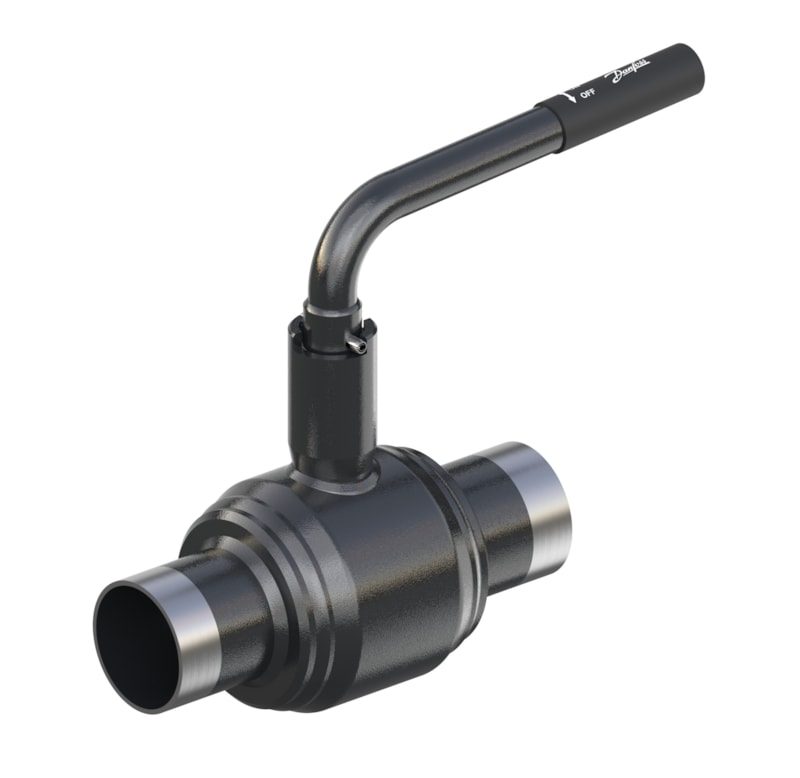 Danfoss JIP-WW ball valve DN 65 PN 25 — full bore, handle (065N1130)