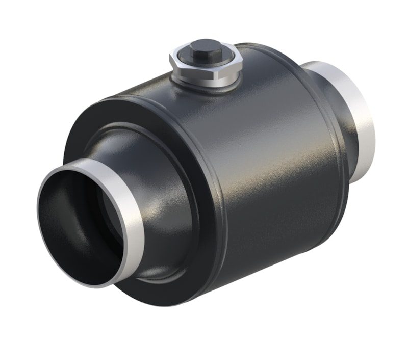 Danfoss JIP-WW branching valve DN 100 PN 25 — full bore, branching (065N1143)