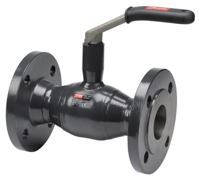 Danfoss JIP-FF ball valve DN 150 PN 16 — full bore, handle