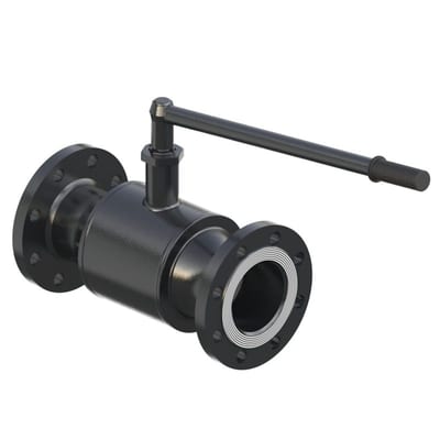 Danfoss JIP-FF ball valve DN 125 PN 25 — full bore, handle