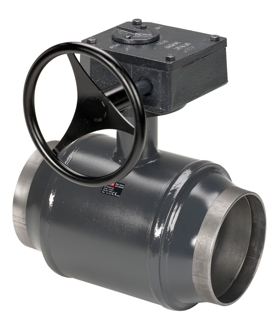 Danfoss JIP-WW ball valve DN 250 PN 25 — reduced bore, worm gear (065N2161)