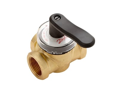 Danfoss HRB 3 rotary 3-Way mixing valve body DN 15 Kvs 1.63 m³/h PN 10 Rp 1/2