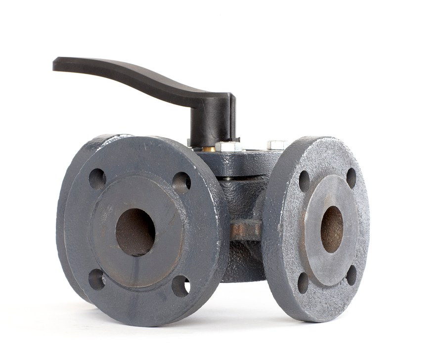 Danfoss HFE 3 rotary 3-Way mixing valve body DN 65 Kvs 90 m³/h PN 6 flanged (065Z0433)