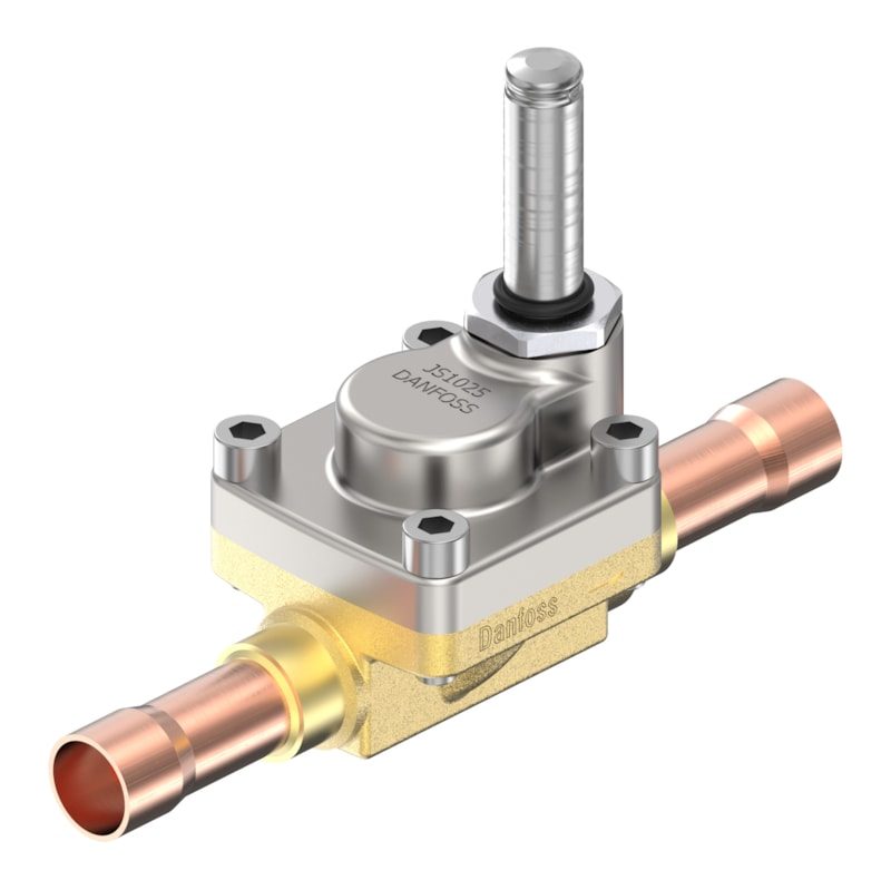 Danfoss AKV 15-2 electric expansion valve, 3/4 in ODF solder, orifice 5.6 mm, 40 kW R22, 46 bar MWP (068F5005)