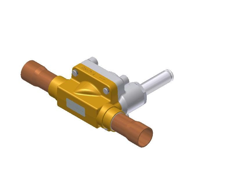 Danfoss AKV 15-3 electric expansion valve, 7/8 in ODF solder, orifice 5.6 mm, 63 kW R22, 46 bar MWP (068F5010)