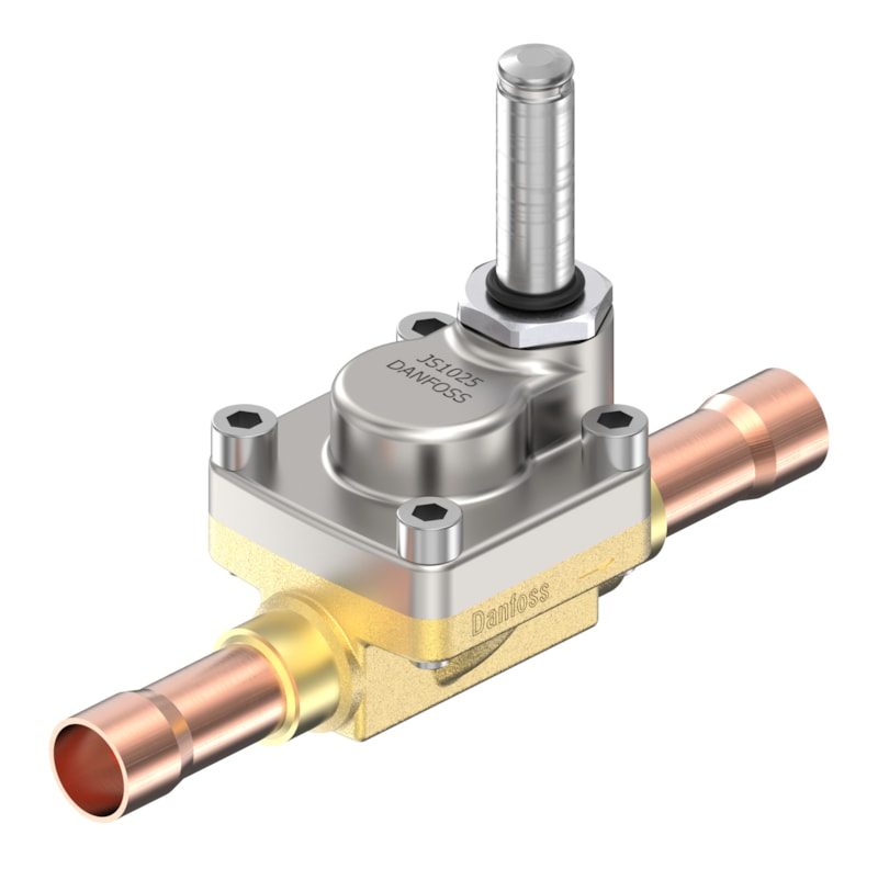 Danfoss AKV 15-1 electric expansion valve, 3/4 in ODF solder, orifice 5.6 mm, 25 kW R22, 34.5 bar MWP (068F5035)
