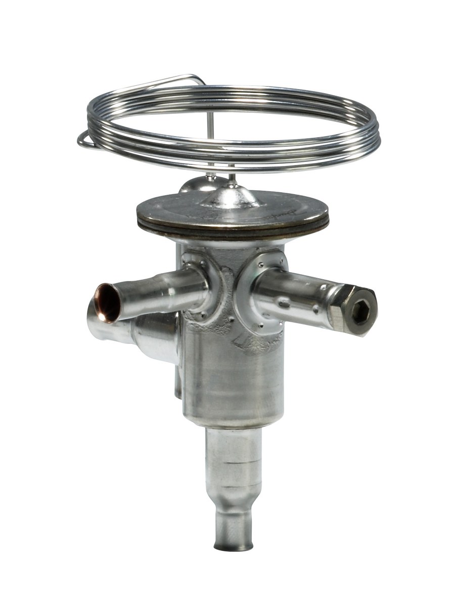 Danfoss TUH hot gas bypass regulator, R410A, 3/8 in x 1/2 in solder ODF