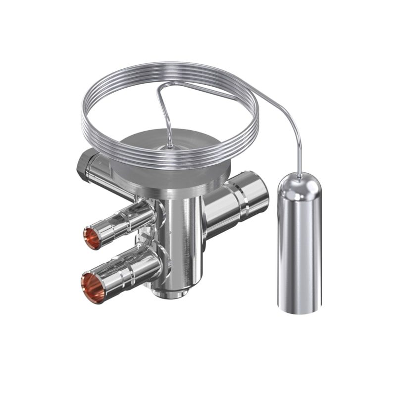 Danfoss TUBE thermostatic expansion valve, R410A, 3/8 in x 1/2 in solder ODF