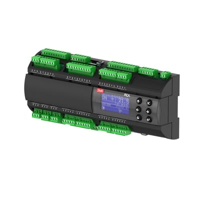Danfoss MCX20B2 programmable controller, 20 relays, wide voltage, LCD