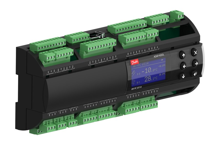 Danfoss AK-PC 651A pack controller, 1 suction + 1 condenser