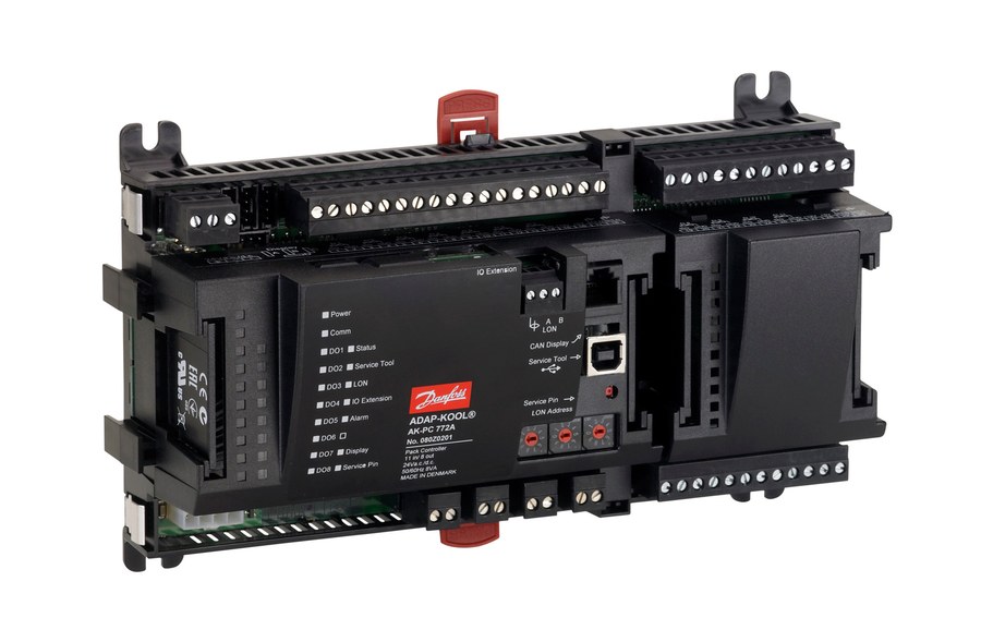 Danfoss AK-PC 772A pack controller, transcritical CO2 mini booster