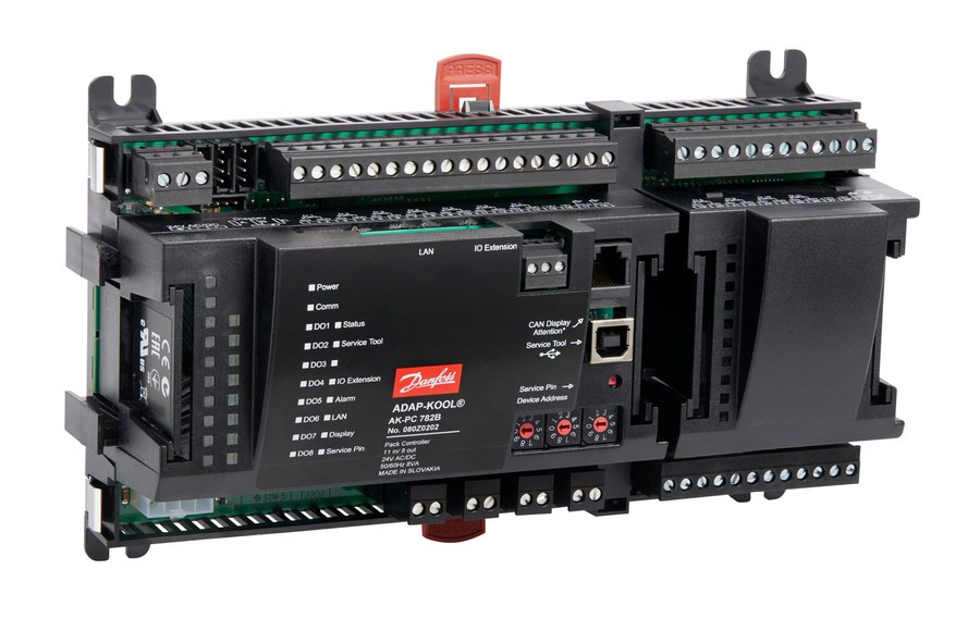 Danfoss AK-PC 782B pack controller, transcritical CO2 booster, Ethernet/IP