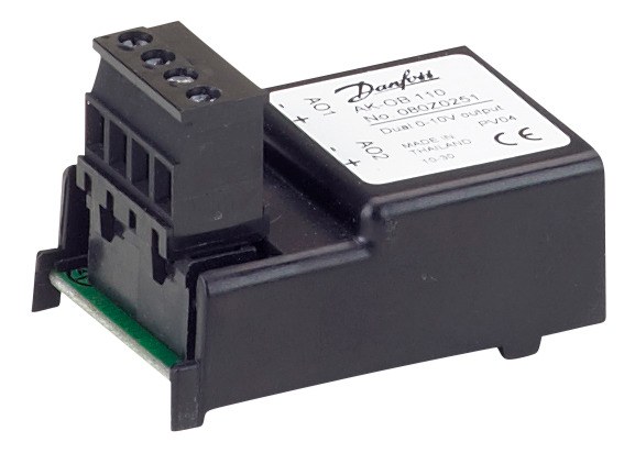 Danfoss AK-OB 110 analog output module, dual 0-10 V