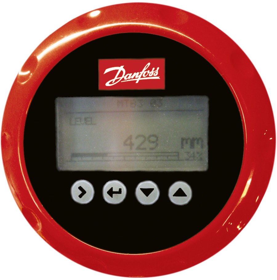 Danfoss AKS 4100/4100U Control panel (HMI service/display unit) — HMI Service/Display unit for guided-wave liquid-level sensor (084H4540)