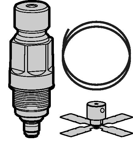 Danfoss AKS 4100/4100U Process-connection + counterweight repair kit (G 1) — Process connection, counterweight for guided-wave liquid-level sensor (084H4545)