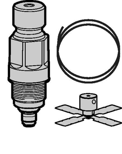 Danfoss AKS 4100/4100U Process-connection + counterweight repair kit (3/4 NPT) — Process connection, counterweight for guided-wave liquid-level sensor