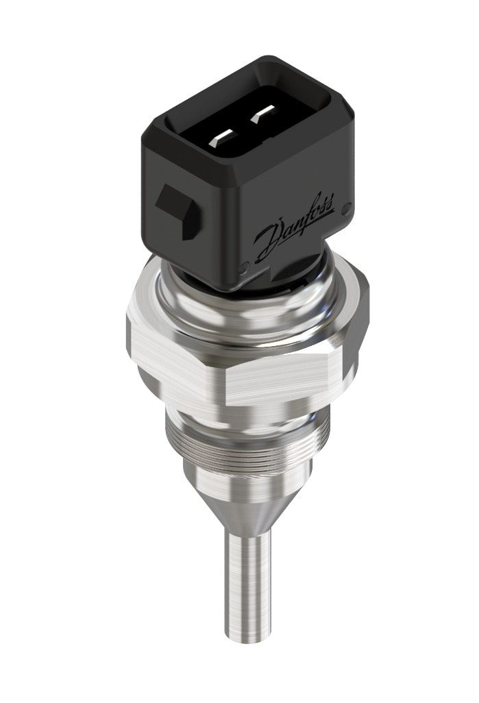 Danfoss MBT 3270 temperature sensor, Pt 100 100 ohm, 28 mm insertion, M 14X1.5 process connection (code 084Z2298)