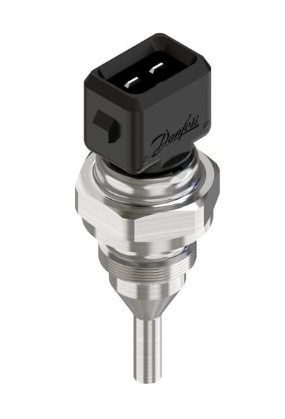 Danfoss MBT 3270 temperature sensor, Pt 100 100 ohm, 28 mm insertion, M 14X1.5 process connection