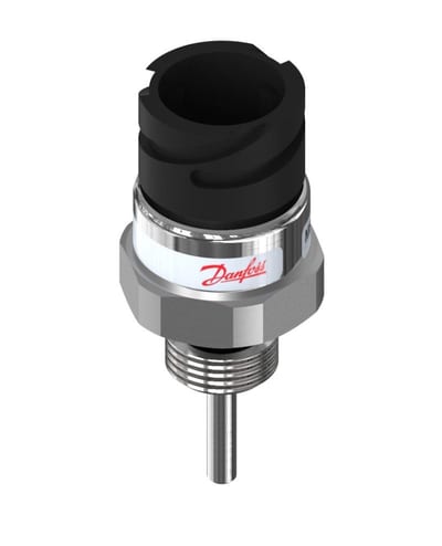 Danfoss MBT 3270 temperature sensor, NTC 2020 ohm, 45 mm insertion, M 16X1.5, bayonet 4-Pin