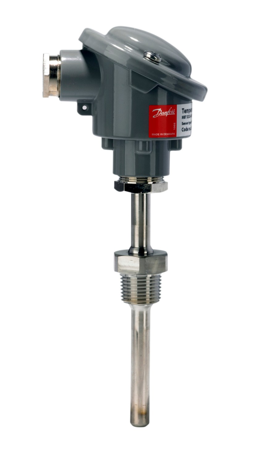 Danfoss MBT 5252 temperature transmitter, Pt 100 platinum resistance, 50 mm, G 1/2 process connection (code 084Z2420)