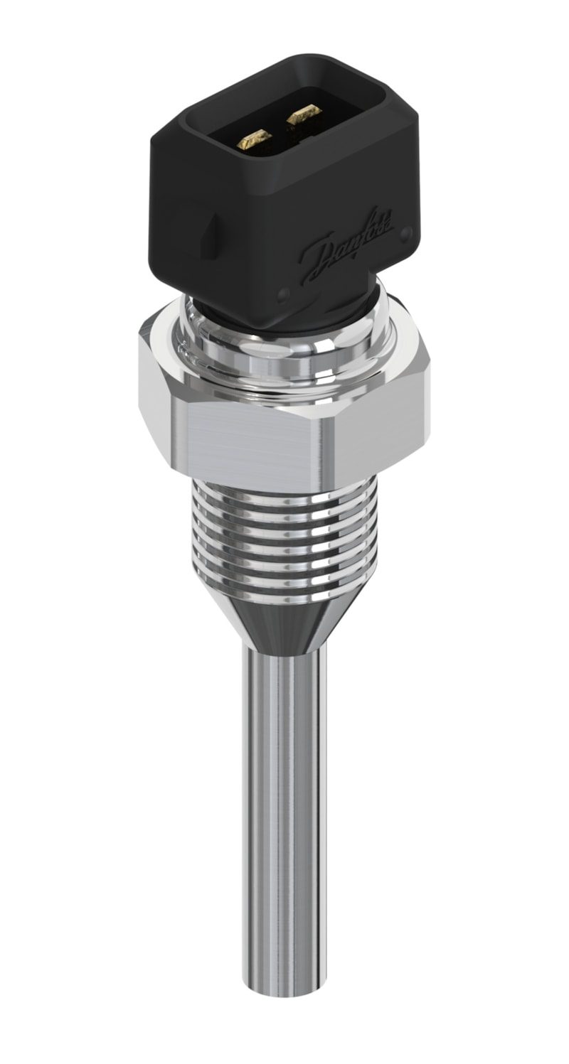 Danfoss MBT 3270 temperature sensor, Pt 1000, 45 mm insertion, G 1/4 process connection (code 084Z2488)
