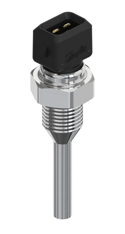 Danfoss MBT 3270 temperature sensor, Pt 1000, 45 mm insertion, G 1/4 process connection