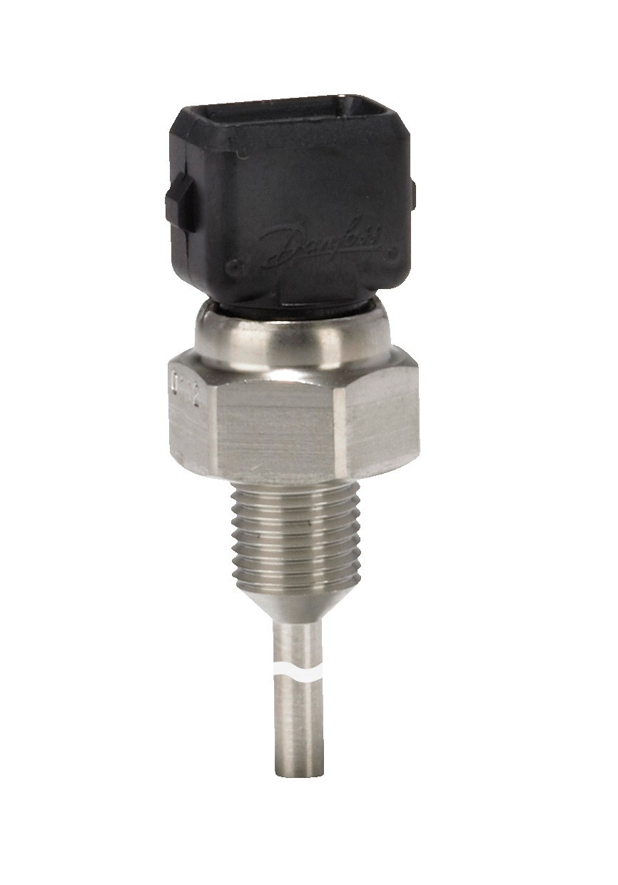 Danfoss MBT 3270 temperature sensor, Pt 100 platinum resistance, 40 mm, R 1/4 process connection (code 084Z3190)