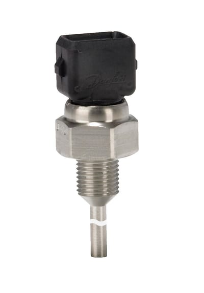 Danfoss MBT 3270 temperature sensor, Pt 100 platinum resistance, 40 mm, R 1/4 process connection