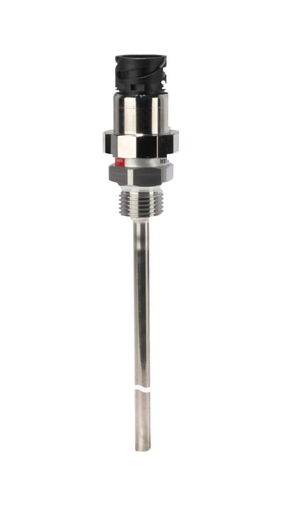 Danfoss MBT 5250 temperature sensor, Pt 100, 50 mm insertion, M18 x 1.5, bayonet 4-Pin connector