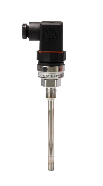 Danfoss MBT 5560 temperature transmitter, Pt 1000 with built-in 4-20 mA transmitter, 100 mm insertion, G 1/4 process connection (code 084Z4021)