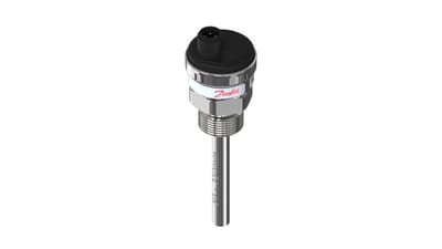 Danfoss MBT 3560 temperature transmitter, Pt 1000 with built-in voltage 0.5-4.5 V transmitter, 70 mm insertion, G 1/2 process connection