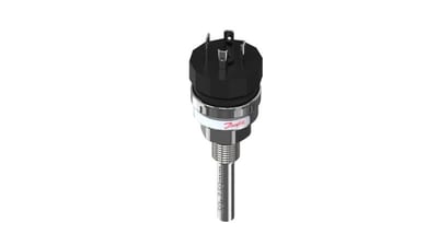 Danfoss MBT 5560 temperature transmitter, Pt 1000 with built-in 4-20 mA transmitter, 100 mm insertion, G 1/4 process connection (code 084Z4057)