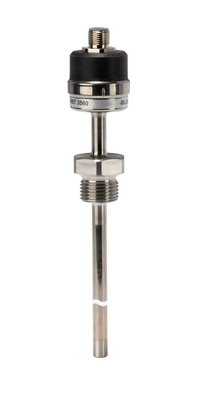 Danfoss MBT 3560 temperature transmitter, Pt 1000, 4-20 mA (-50 to +200 C), 100 mm insertion, G 1/2 process connection, M12 4PIN