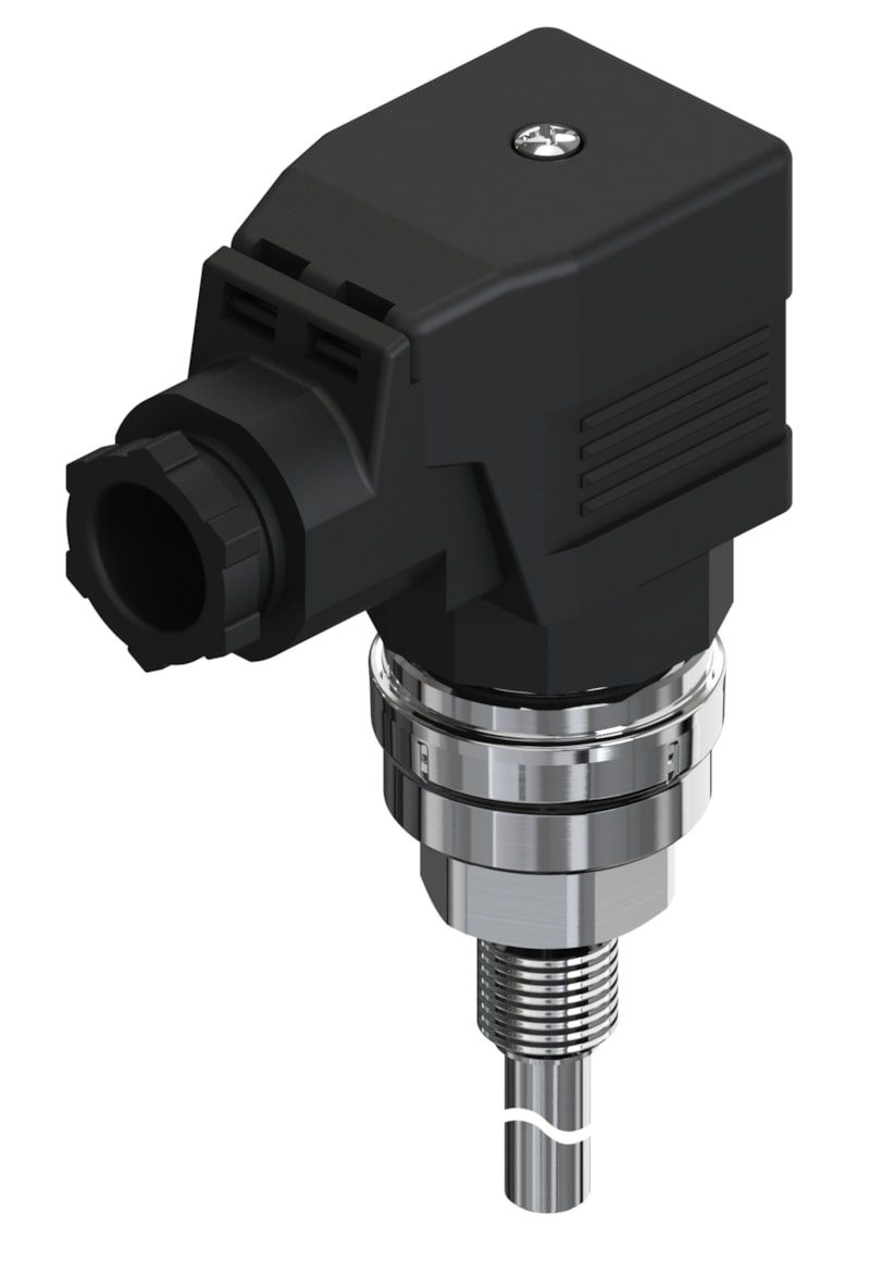 Danfoss MBT 5560 temperature transmitter, Pt 1000, 4-20 mA (0 to +150 C), 80 mm insertion, G 1/4 process connection, M20 angular (code 084Z4094)