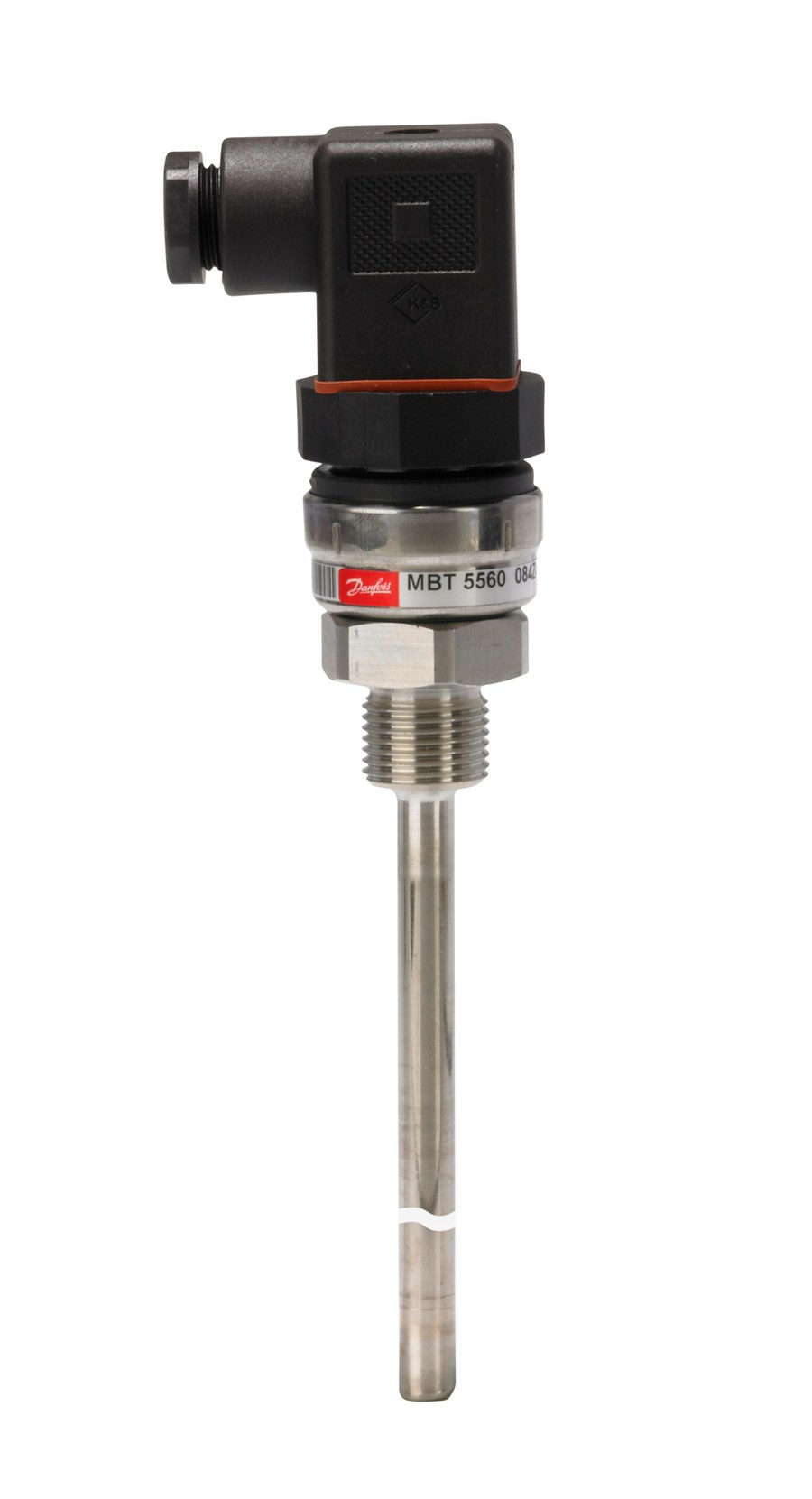 Danfoss MBT 5560 temperature transmitter, Pt 1000 with built-in 4-20 mA transmitter, 50 mm insertion, M14 x 1.5 process connection (code 084Z4125)