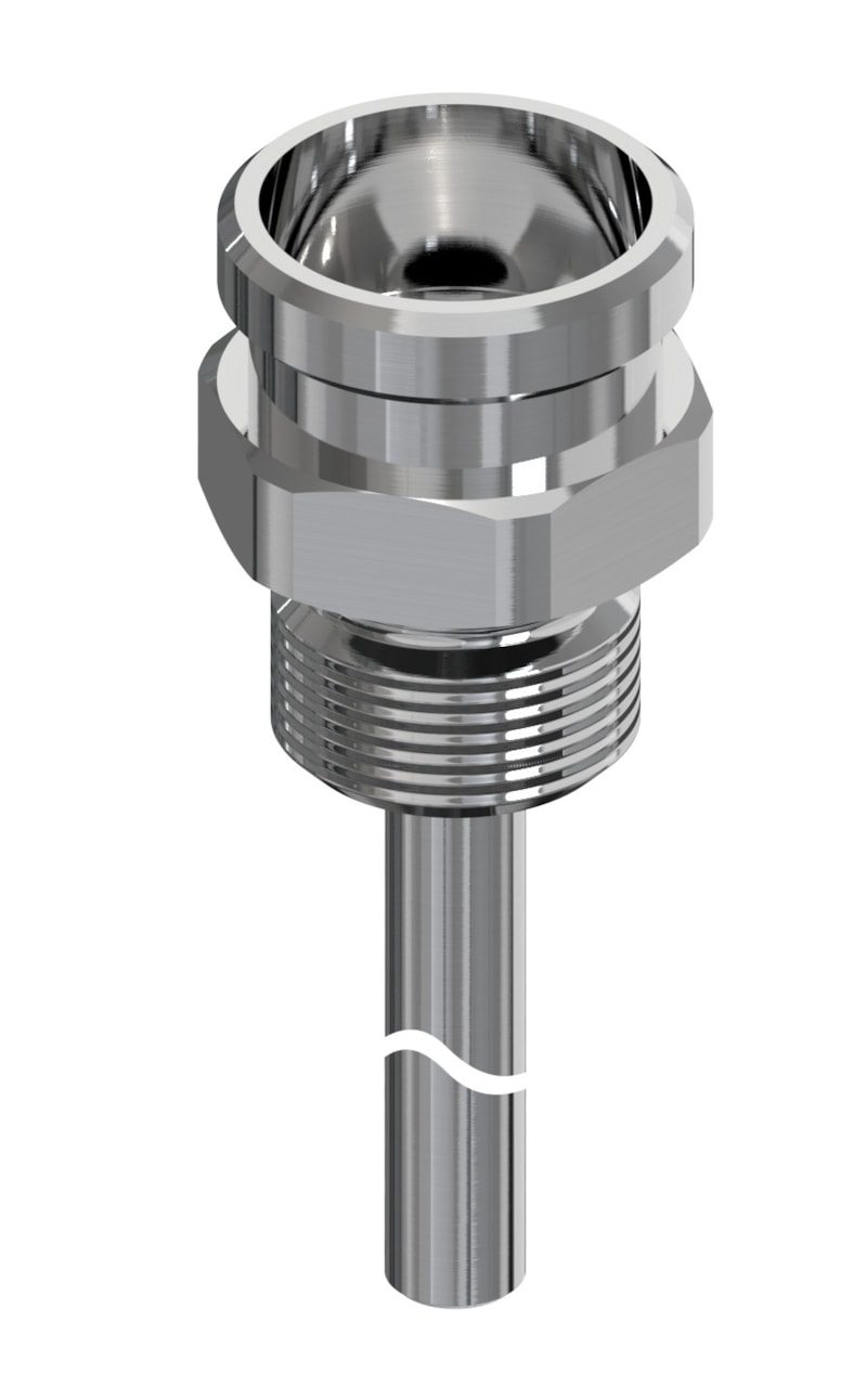 Danfoss MBT 120 sensor pocket (thermowell), 50 mm insertion, G 1/2 (code 084Z4420)