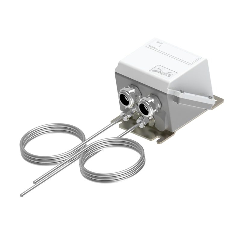Danfoss MBT 5722 temperature sensor, Pt 100 100 ohm, flexible probe, brass process connection (code 084Z7239)