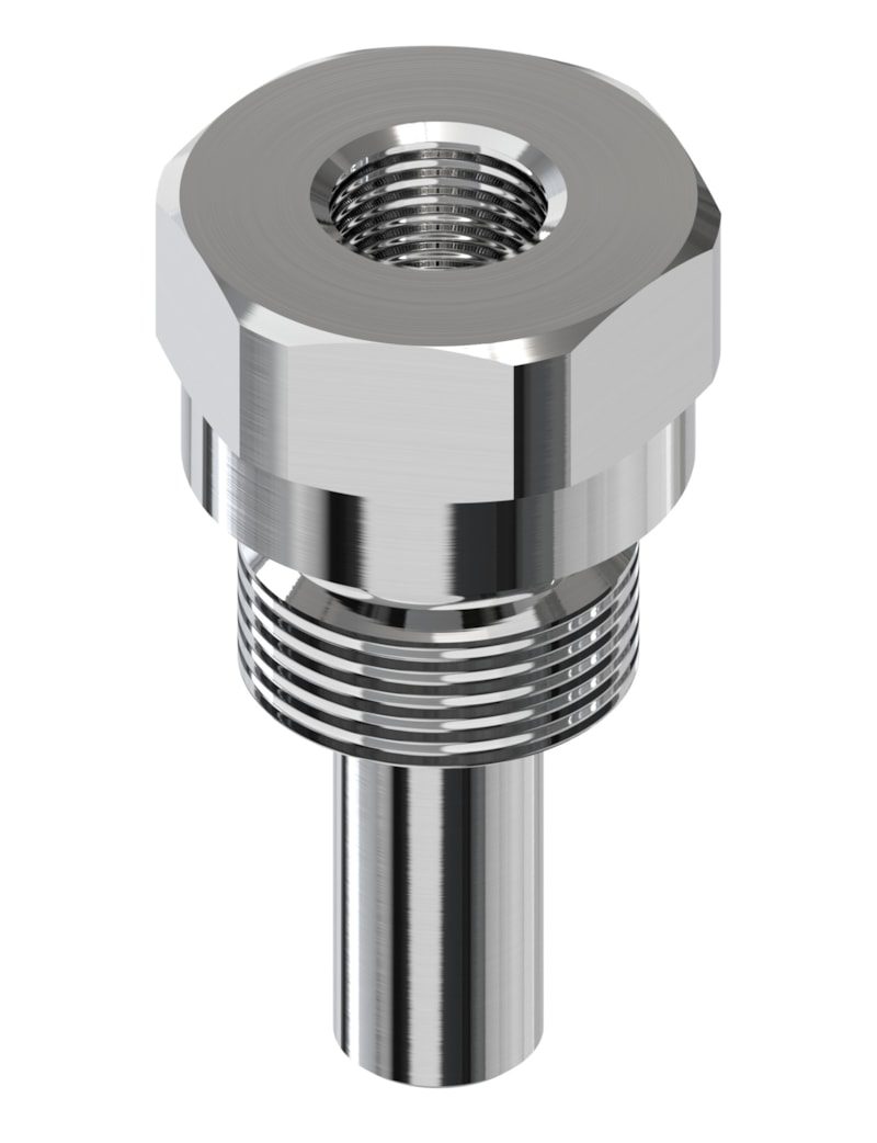 Danfoss MBT 120 sensor pocket (thermowell), 50 mm insertion, G 1/2 connection, AISI 316 Ti (code 084Z7258)
