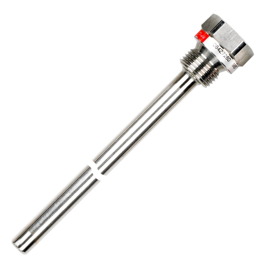 Danfoss MBT 120 sensor pocket (thermowell), 150 mm insertion, G 1/2 connection, AISI 316 Ti (code 084Z7260)