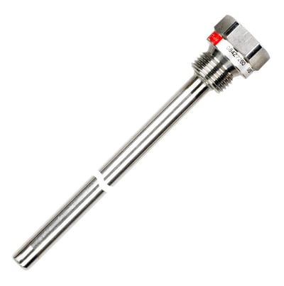 Danfoss MBT 120 sensor pocket (thermowell), 200 mm insertion, G 1/2 process connection, AISI 316 Ti 11 mm