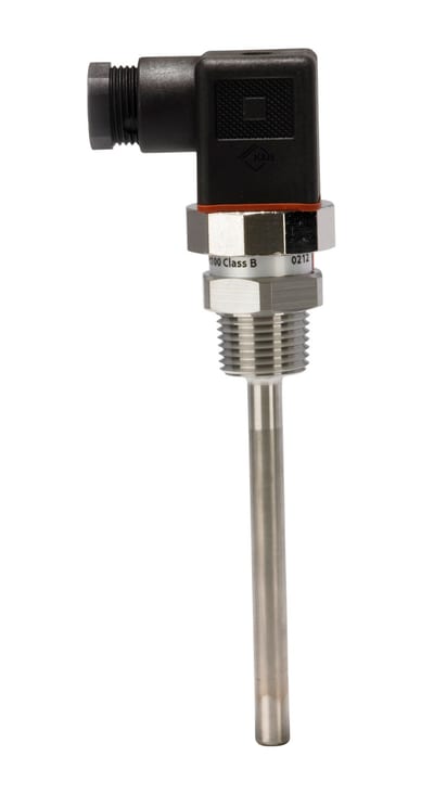 Danfoss MBT 5250 temperature sensor, Pt 100 100 ohm, 100 mm insertion, NPT 1/2-14 process connection