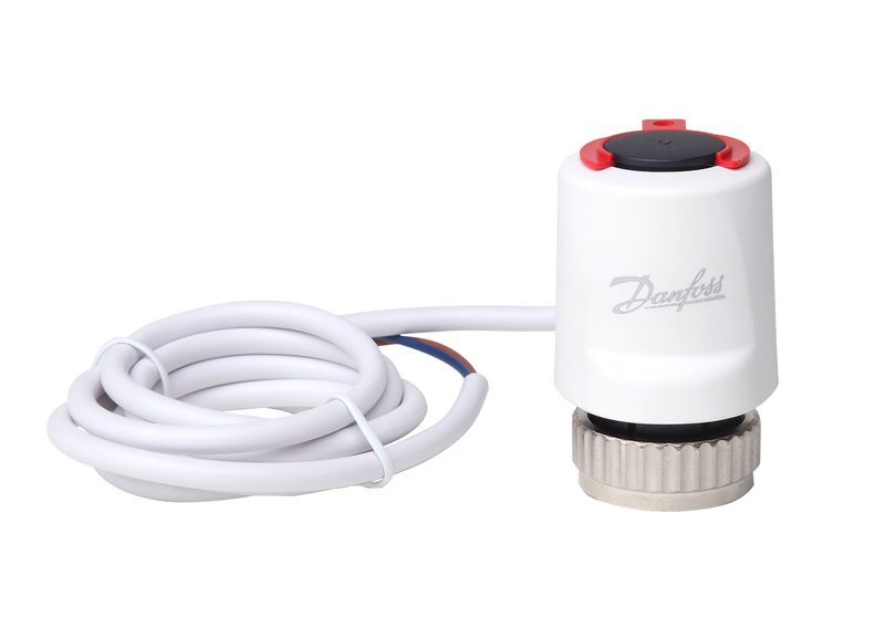 Danfoss Thermot electrothermal actuator, M30X1.5, 230 V AC, normally closed, 0.6 m cable (088H3230)