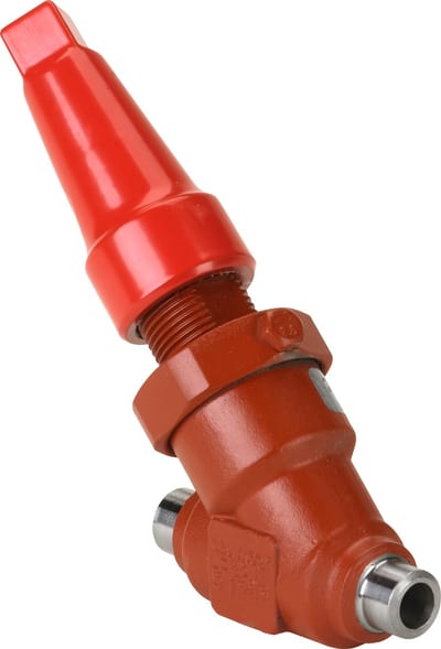 Danfoss SVA-S 6 shut-off (stop) valve, 6 mm (1/4 in) straightway, butt weld to EN 10220, steel, 52 bar, Kv 2 M3/h